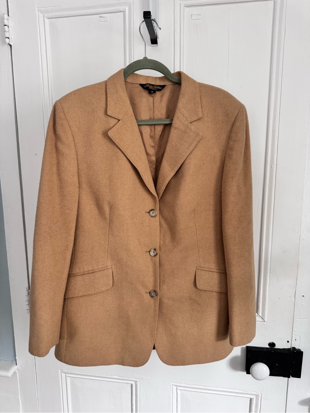 Brooks Brothers women’s camel hair blazer size 14